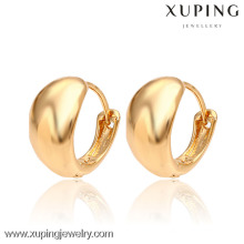 C211224-28689 Promoción Xuping dubai Moda China Joyería al por mayor 18 K chapado en oro Pendientes de joyería Pendientes Huggie